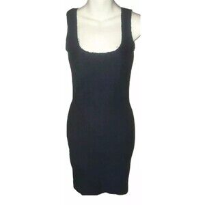 Kimberly Ovitz black stretch bodycon mini-dress size 4